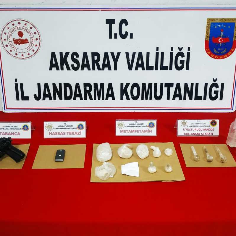 Aksaray'da uyuşturucu madde ticareti yapan bir şüpheli tutuklandı #1