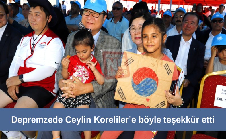 Depremzede Ceylin Koreliler’e böyle teşekkür etti